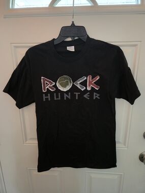 Port and Company Rock Hunter Graphic Tee - Black with Red and Olive Accents